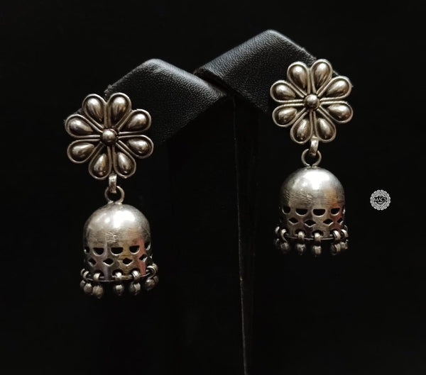 925 Flower Cylinder Jhumka