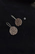 925 Coin Script Earrings