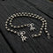 Silver beads anklet (pair)