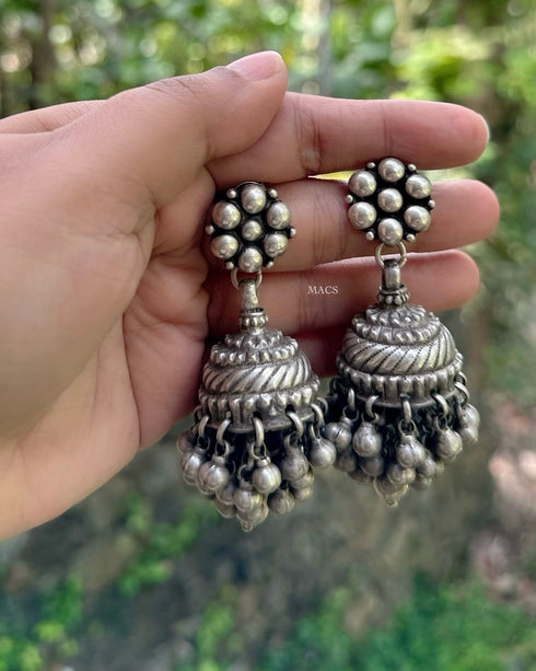 Vintage pure silver jhumka