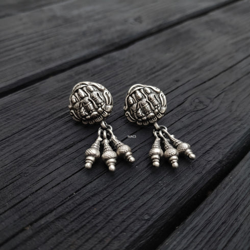 925 Silver Stud Drop Earrings