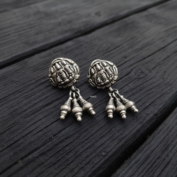 925 Silver Stud Drop Earrings