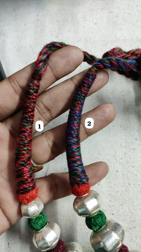 Multicolor Wax Bead Necklace (oversized beads)