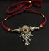 925 Kundan Peacock Choker