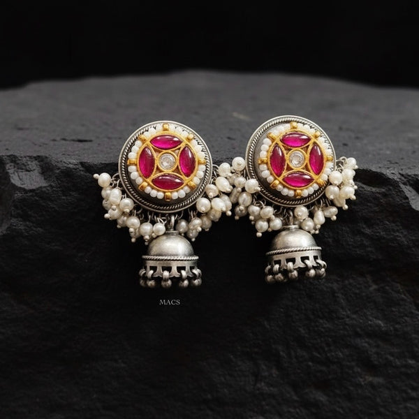 Kundan Pearl Jhumka