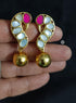 925 Silver Peacock Kundan Earrings