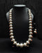 Big Silver Bead Wax Necklace (oversized beads)