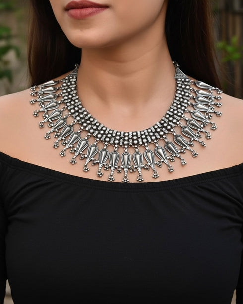 Tribal Silver Necklace