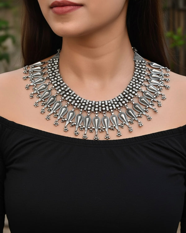 Tribal Silver Necklace