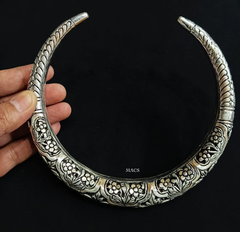 925 Reversible Silver Hasli Necklace