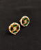 Small Green kundan studs