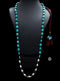 Dholki Turquoise Silver Necklace