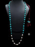 Dholki Turquoise Silver Necklace