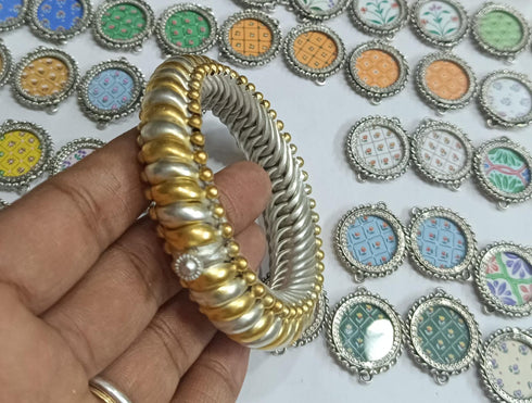Dual tone bangles