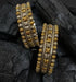 Dual tone Floral Kada (2.4, Pair)