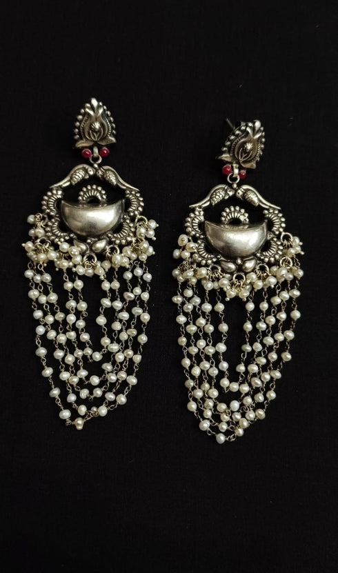 925 Silver Pearl Earrings