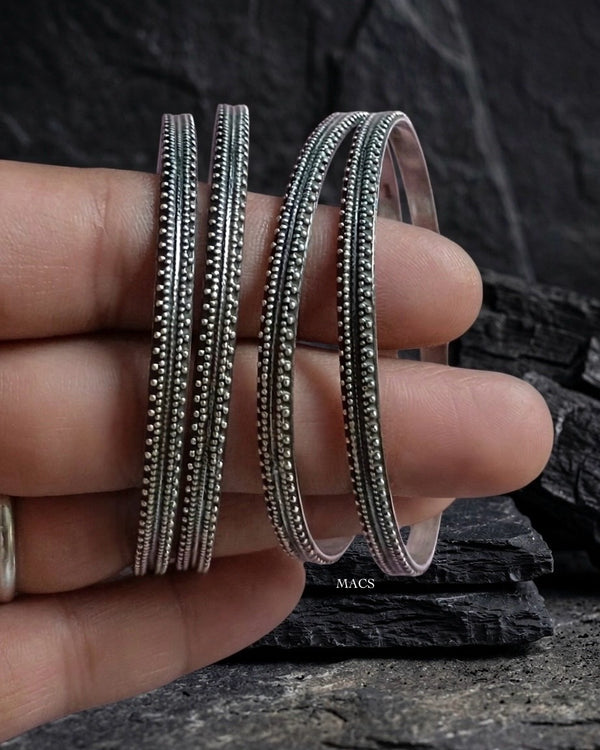 925 Silver 4 Bangle Set (2.6)