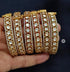 Moissanite bangles, 925 silver gold plated fine jewelry, White kundan stone bangles