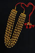 5 strand Gold plated pure silver dholki necklace