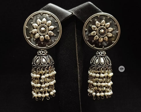 Big Floral Pearl Jhumka