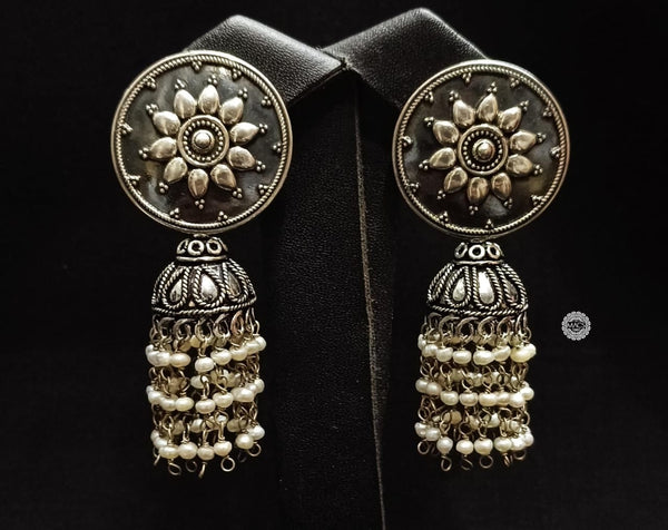 Big Floral Pearl Jhumka