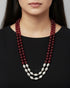 Dholki Semiprecious Beads Necklace