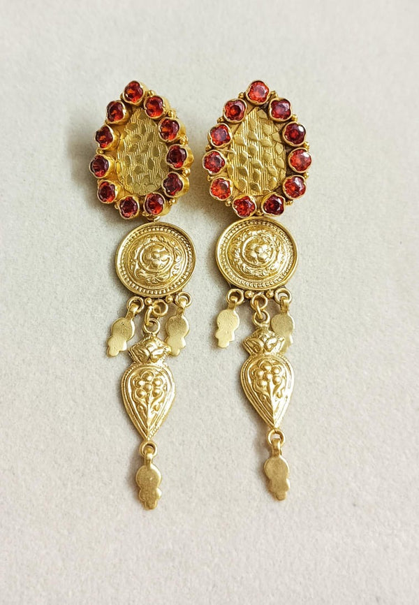 Long gold plated Earrings