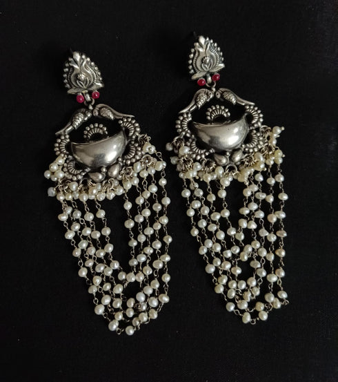 925 Silver Pearl Earrings