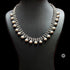Tribal silver ball necklace