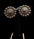 Pair of 925 silver circular nayanthara stud earrings