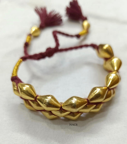Dholki Gold Pochi Bracelet