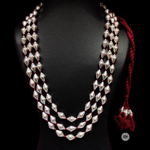 three line dholki necklace