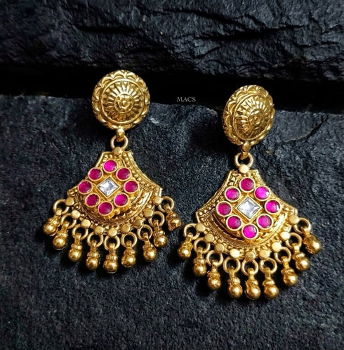 Kundan Gold plated Earrings