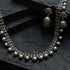 925 Silver ball necklace-jhumka set