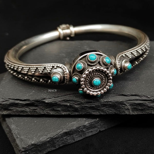 925 Turquoise Kada (Size 2.6)