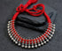 925 silver beaded ball thread necklace