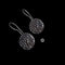 925 Coin Script Earrings