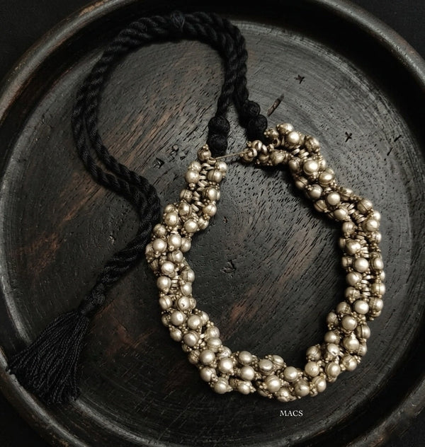 Vintage Silver Bead Necklace