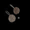 925 Coin Script Earrings
