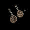 925 Coin Script Earrings