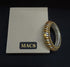 Gold and silver bangle bracelet on a MACS branded box, Dual tone sutlada kada