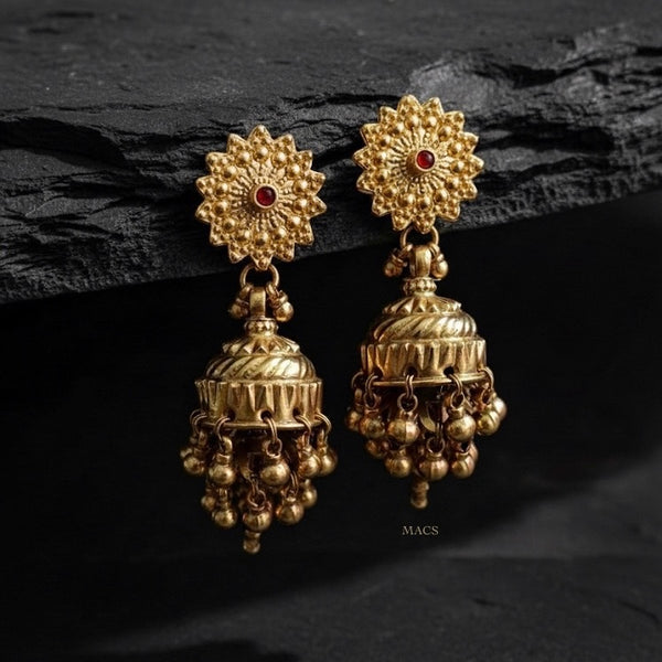 Vintage Gold plated Silver Jhumka