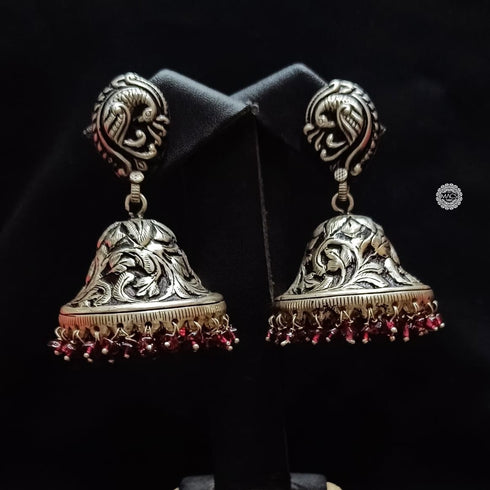 925 Peacock Chitai Jhumka