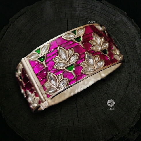 Kundan 925 Silver kada (PRE- ORDER)
