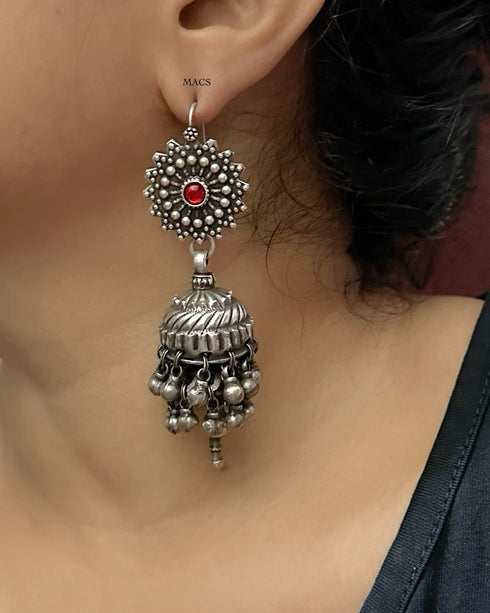Vintage pure silver jhumka