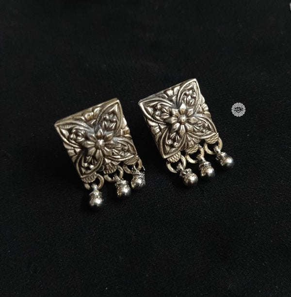 925 Silver Stud Drop Earrings