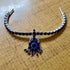 Blue Kemp Addigai Silver Necklace (pre-order)