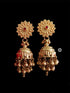 Gold plated Jhumka Earrings, Ghungaroo Earrings