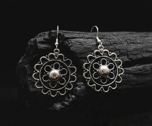 925 Silver Flower Earrings