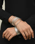 Silver Plain 8 Bangle Stack (2.10)